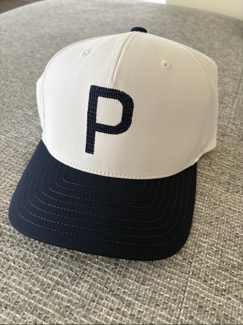 BMW White and Black Hat with Logo